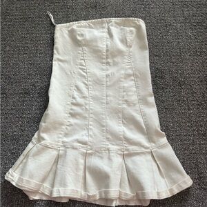 Urban Outfitters Cream Strapless Top